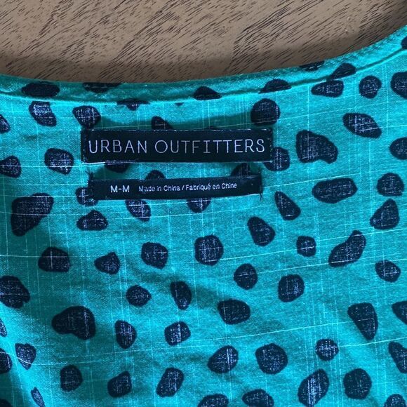 Urban Outfitters Jocelyn Printed Puff Sleeve Mini Dress Size Medium - Picture 12 of 13